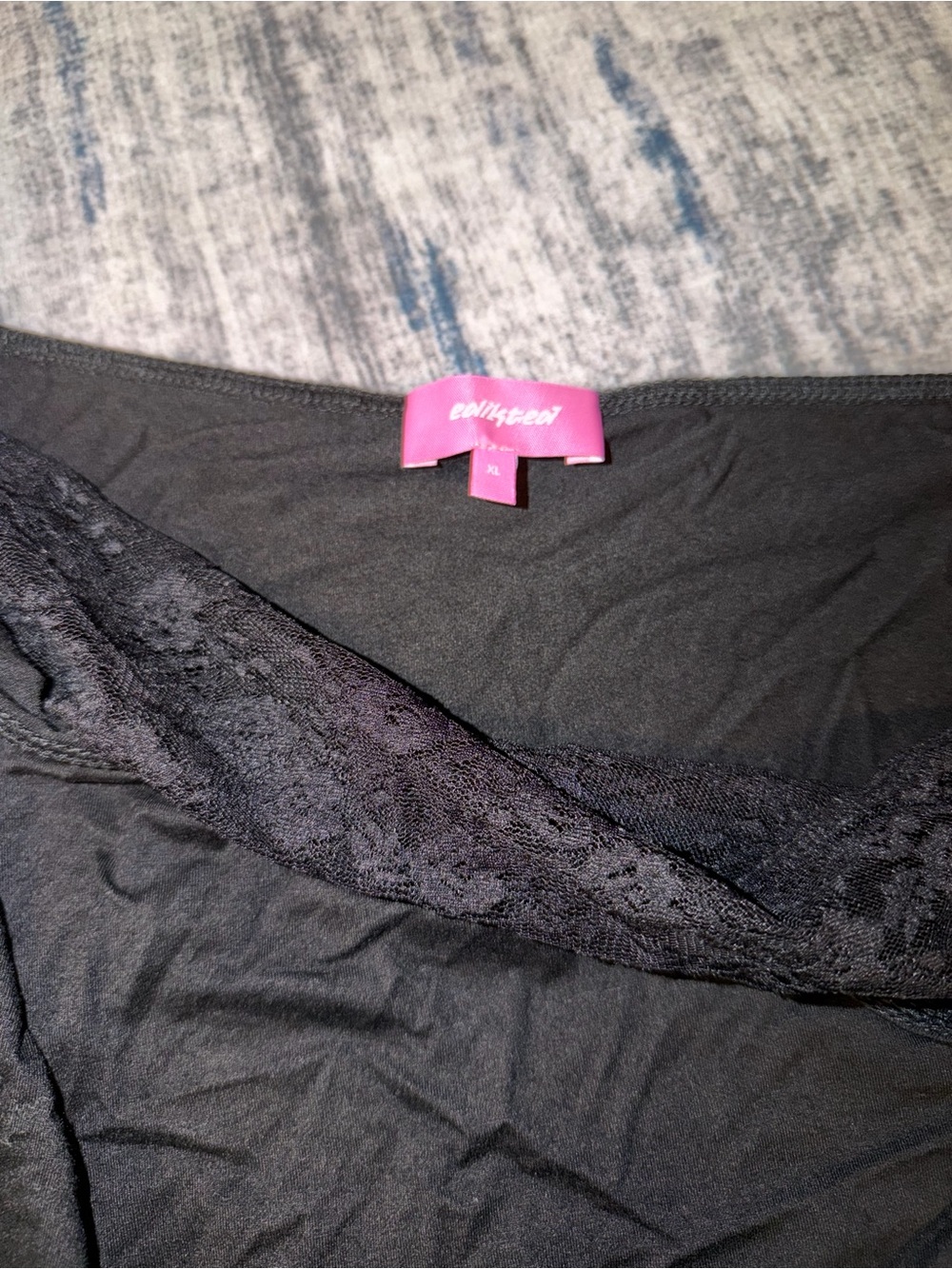 New Edikted Layered Lacey Off the Shoulder Top - Picture 4 of 5